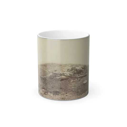Battlefield of Gettysburg.  Body of a Soldier in  the Wheat Field,  Evidently Killed by the Explosion of a Shell (U.S. Civil War) Color Changing Coffee Mug 11oz Default Title - Go Mug Yourself