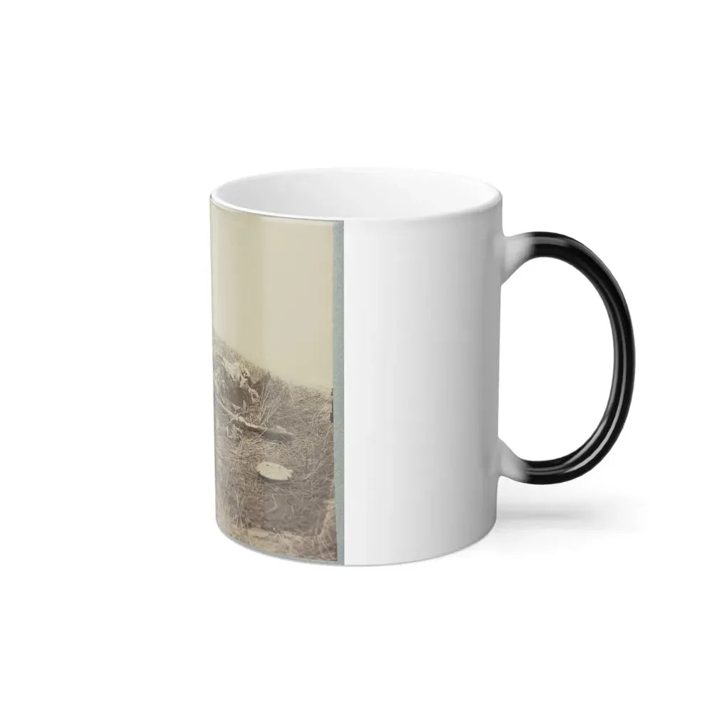 Battlefield of Gettysburg.  Body of a Soldier in  the Wheat Field,  Evidently Killed by the Explosion of a Shell (U.S. Civil War) Color Changing Coffee Mug 11oz - Go Mug Yourself