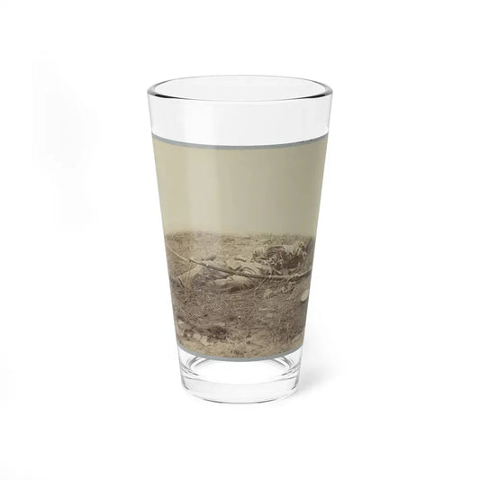 Battlefield Of Gettysburg.  Body Of A Soldier In  The Wheat Field,  Evidently Killed By The Explosion Of A Shell (U.S. Civil War) Pint Glass 16oz 16oz - Go Mug Yourself