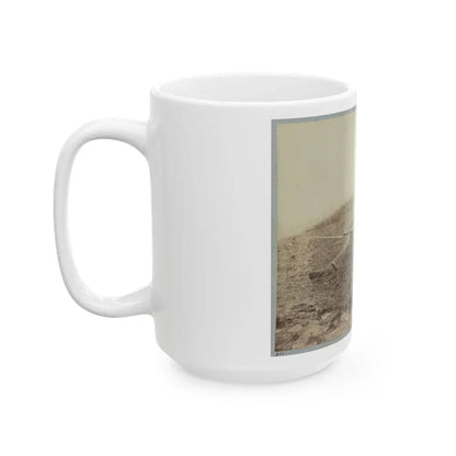 Battlefield Of Gettysburg.  Body Of A Soldier In  The Wheat Field,  Evidently Killed By The Explosion Of A Shell (U.S. Civil War) White Coffee Mug - Go Mug Yourself