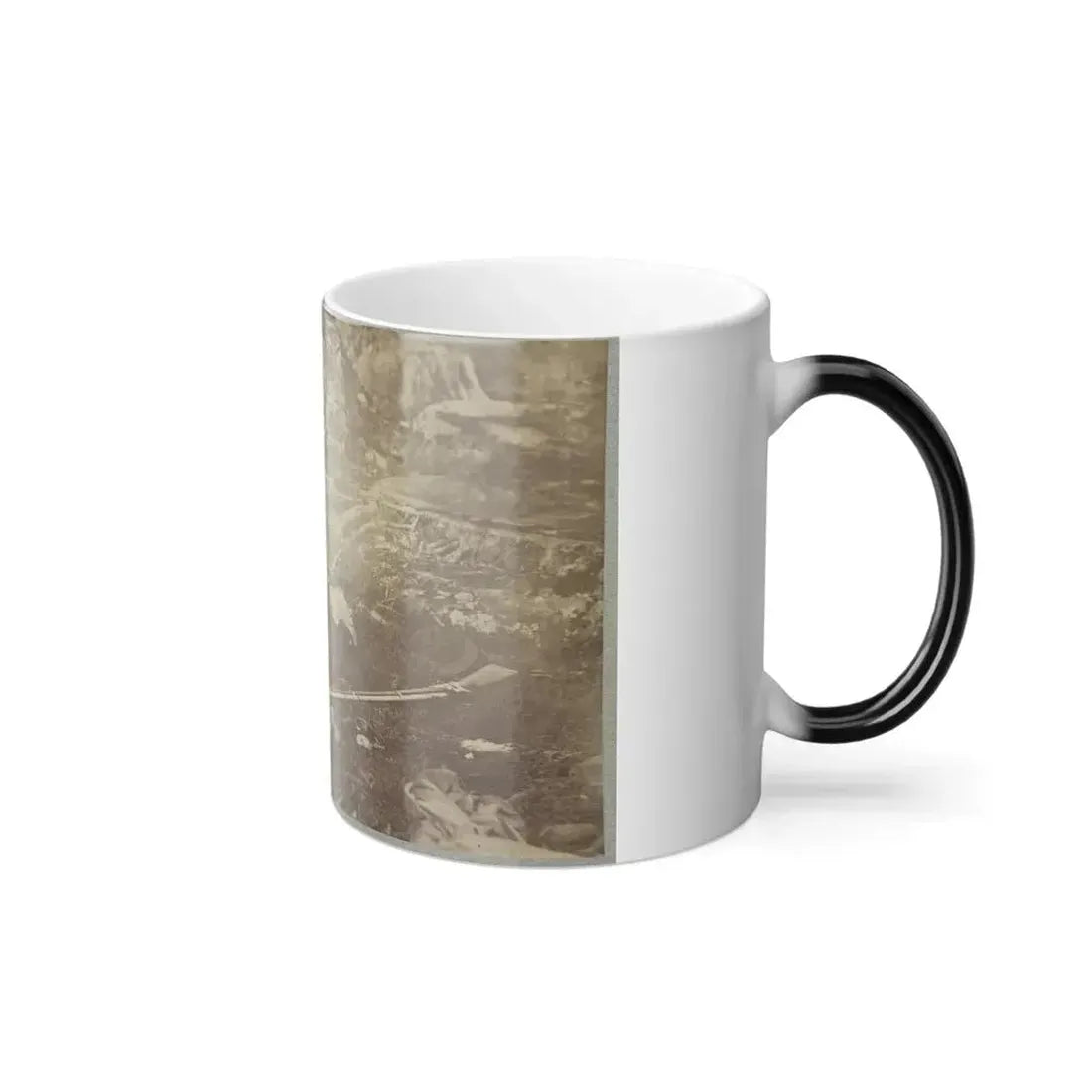 Battlefield of Gettysburg. Dead Confederate Sharpshooter at Foot of Little Round Top (U.S. Civil War) Color Changing Coffee Mug 11oz - Go Mug Yourself