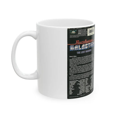 BATTLESTAR GALACTICA THE LOST WARRIOR (VHS COVER) - White Coffee Mug-Go Mug Yourself