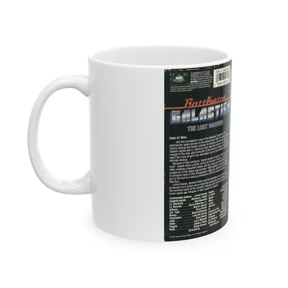 BATTLESTAR GALACTICA THE LOST WARRIOR (VHS COVER) - White Coffee Mug - Go Mug Yourself