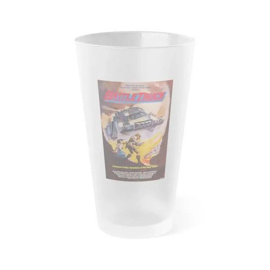 BATTLETRUCK (WARLORDS OF THE 21ST CENTURY) 1982 Movie Poster - Frosted Pint Glass 16oz Default Title - Go Mug Yourself