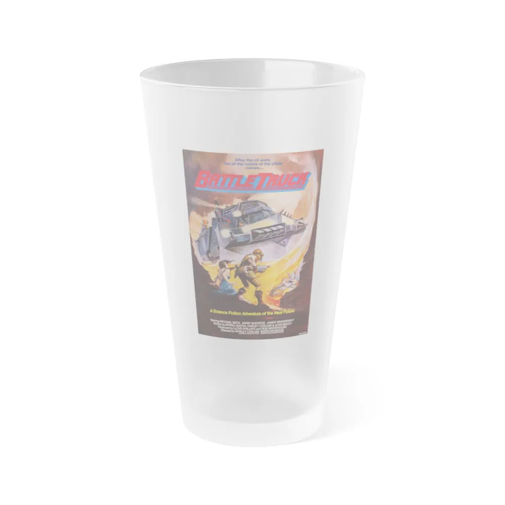 BATTLETRUCK (WARLORDS OF THE 21ST CENTURY) 1982 Movie Poster - Frosted Pint Glass 16oz-Go Mug Yourself