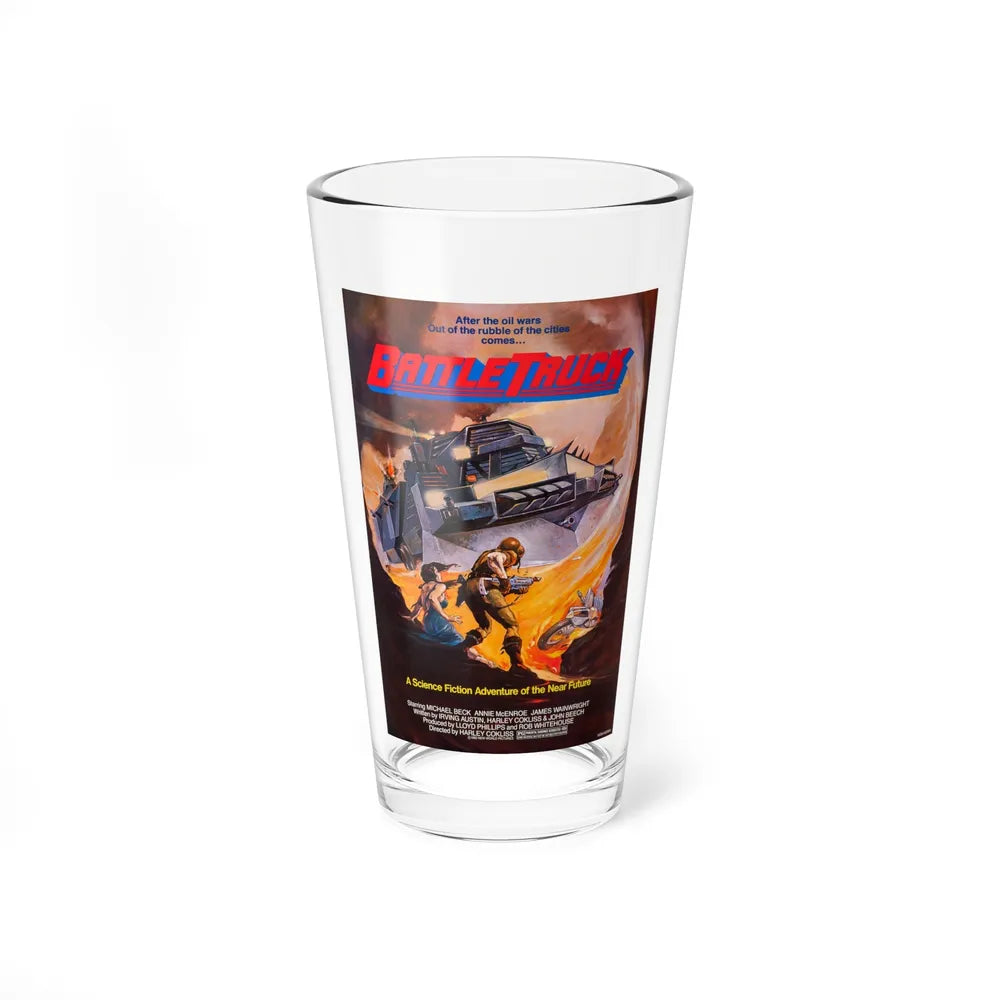 BATTLETRUCK (WARLORDS OF THE 21ST CENTURY) 1982 Movie Poster - Pint Glass 16oz-16oz-Go Mug Yourself