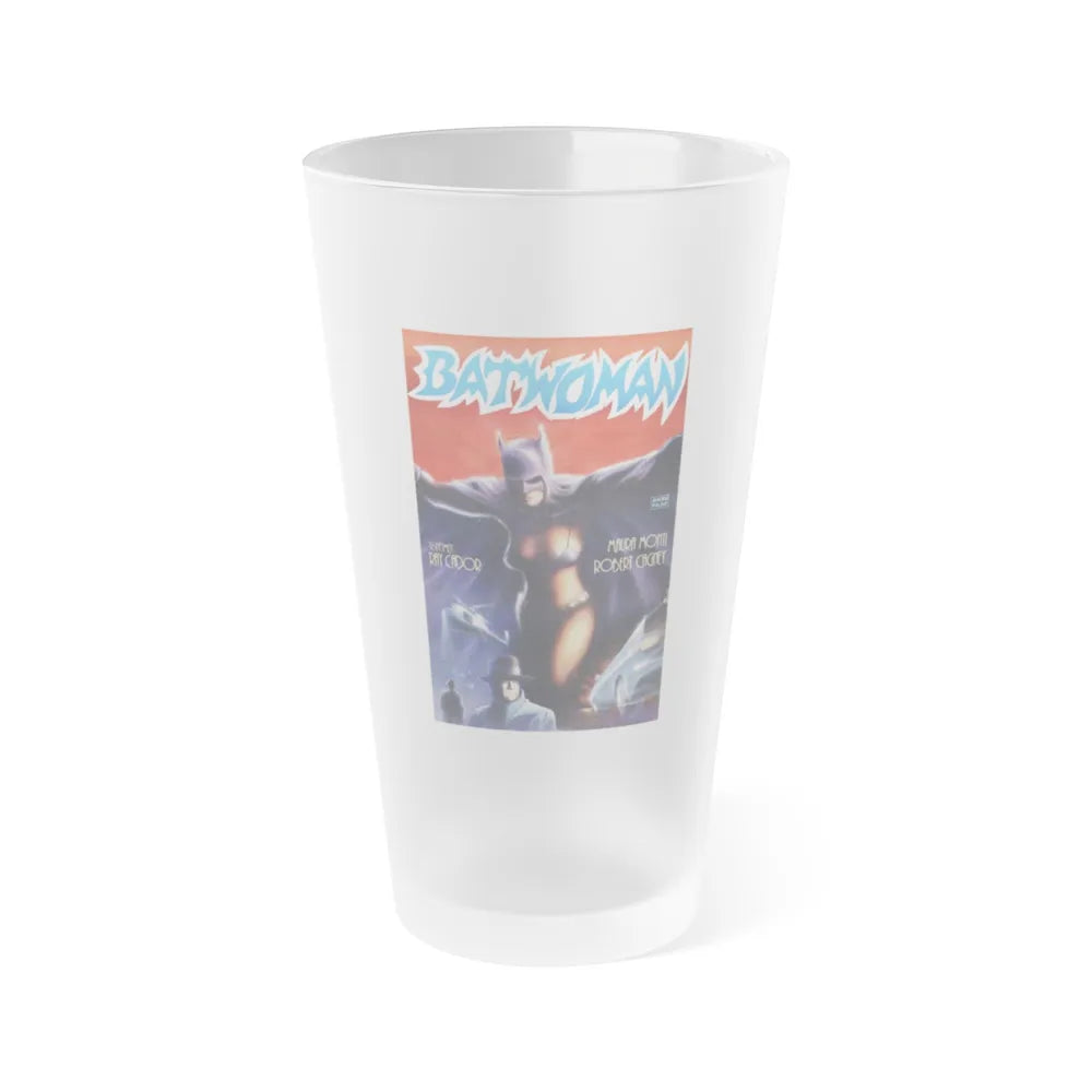 BATWOMAN 1968 Movie Poster - Frosted Pint Glass 16oz-Go Mug Yourself