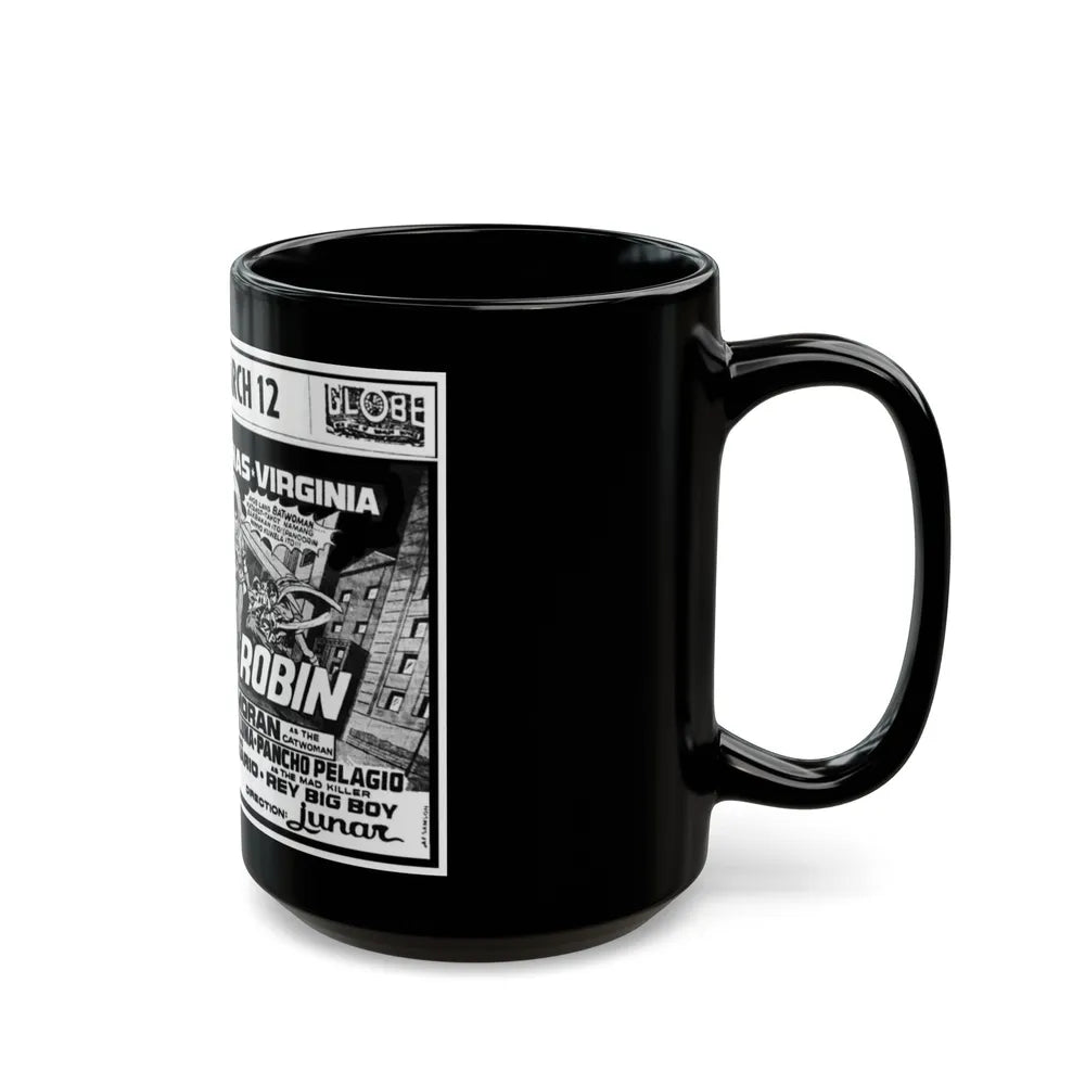 BATWOMAN AND ROBIN 1972 Movie Poster - Black Coffee Mug-Go Mug Yourself