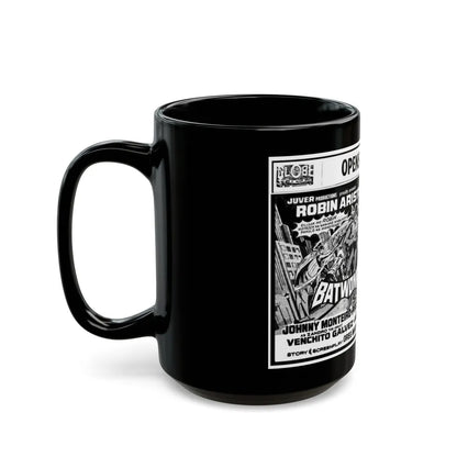 BATWOMAN AND ROBIN 1972 Movie Poster - Black Coffee Mug-Go Mug Yourself