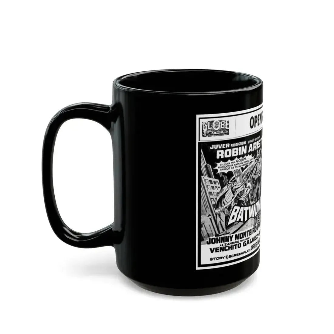 BATWOMAN AND ROBIN 1972 Movie Poster - Black Coffee Mug - Go Mug Yourself