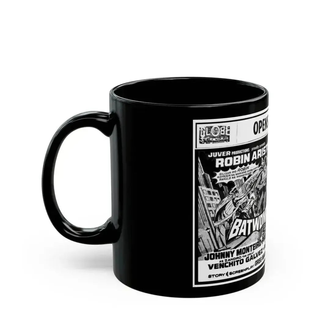 BATWOMAN AND ROBIN 1972 Movie Poster - Black Coffee Mug - Go Mug Yourself