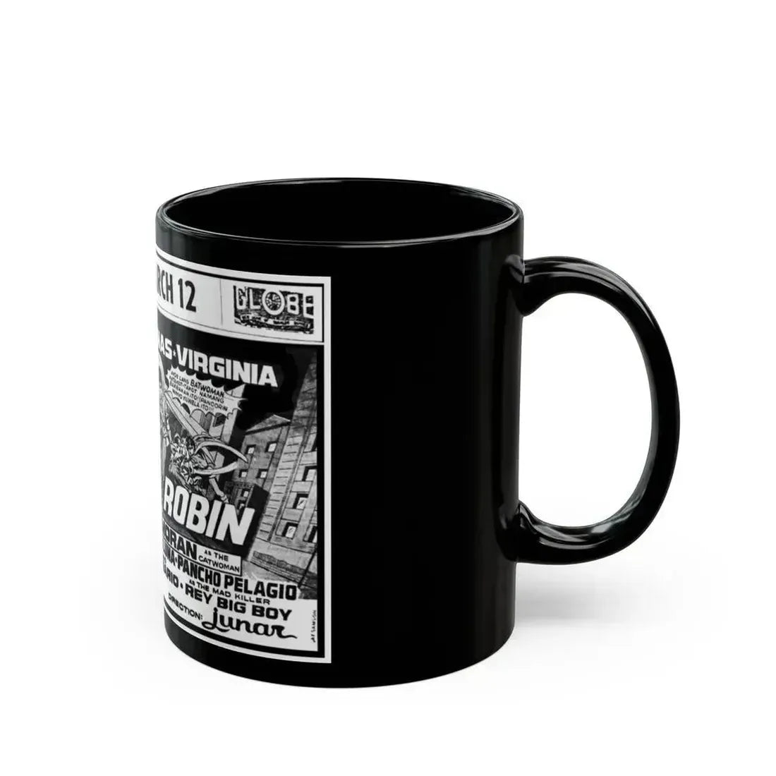 BATWOMAN AND ROBIN 1972 Movie Poster - Black Coffee Mug - Go Mug Yourself