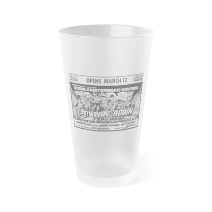BATWOMAN AND ROBIN 1972 Movie Poster - Frosted Pint Glass 16oz Default Title - Go Mug Yourself