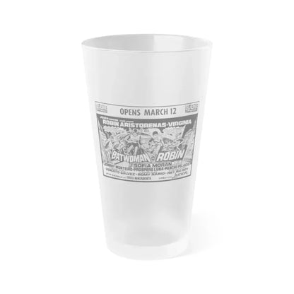 BATWOMAN AND ROBIN 1972 Movie Poster - Frosted Pint Glass 16oz Default Title - Go Mug Yourself