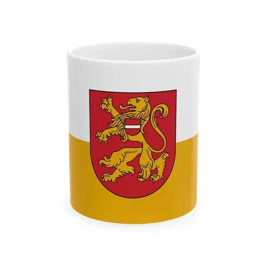 Bauska flag (Latvia) White Coffee Mug 11oz - Go Mug Yourself