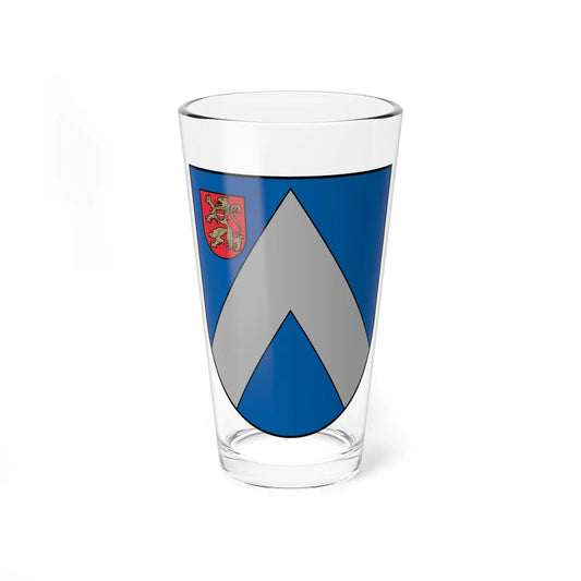 Bauskas rajona ģerbonis (Latvia) (Coat of Arms) Pint Glass 16oz 16oz - Go Mug Yourself