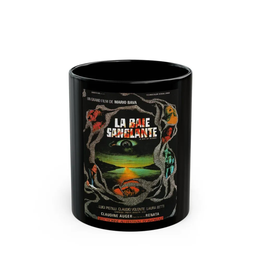 BAY OF BLOOD 1971 Movie Poster - Black Coffee Mug-11oz-Go Mug Yourself