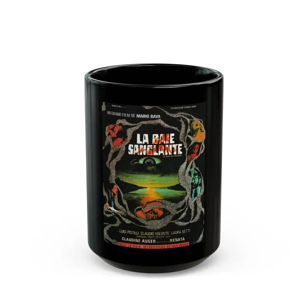 BAY OF BLOOD 1971 Movie Poster - Black Coffee Mug 15oz - Go Mug Yourself