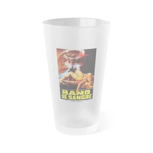 BAY OF BLOOD (ARGENTINA) 1971 Movie Poster - Frosted Pint Glass 16oz 16oz Frosted - Go Mug Yourself