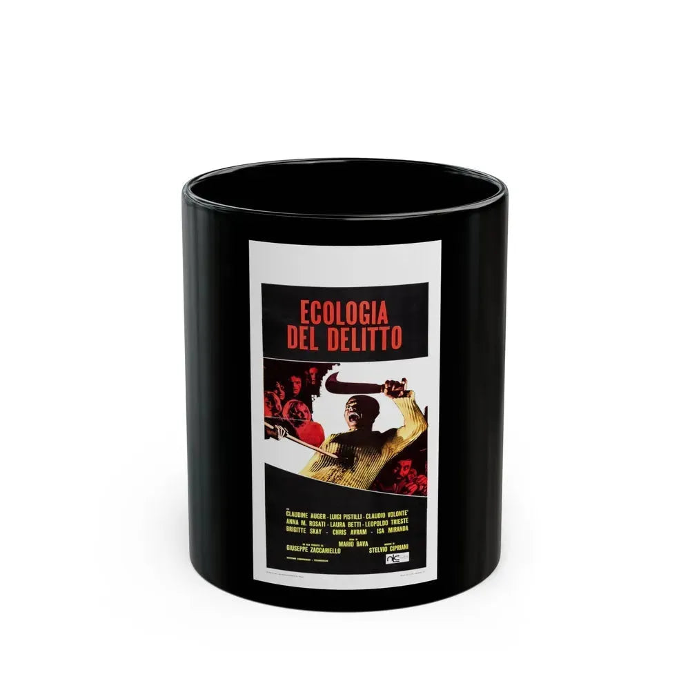 BAY OF BLOOD (ITALIAN) 2 1971 Movie Poster - Black Coffee Mug 11oz - Go Mug Yourself