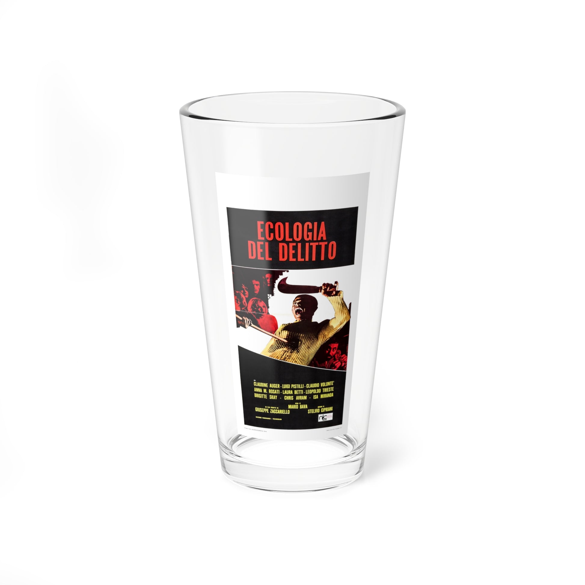 BAY OF BLOOD (ITALIAN) 2 1971 Movie Poster - Pint Glass 16oz-16oz-Go Mug Yourself