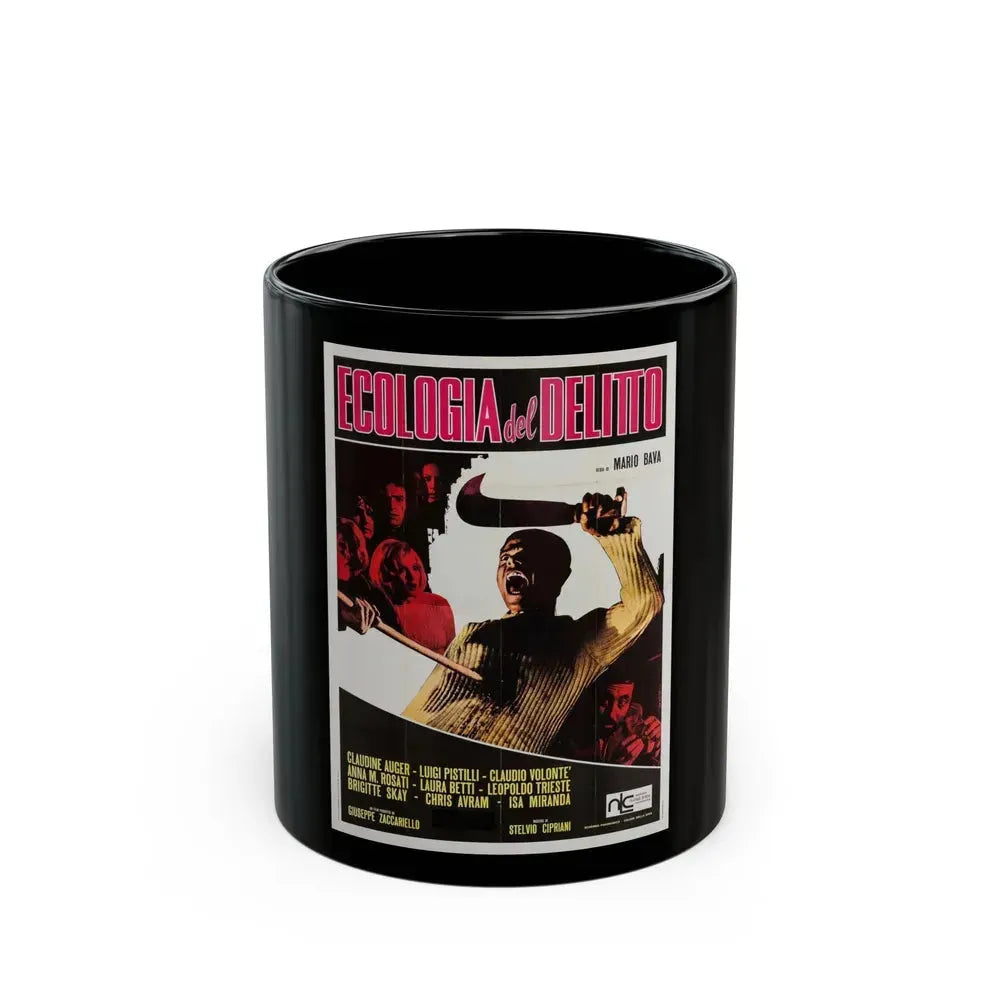 BAY OF BLOOD (ITALIAN) 4 1971 Movie Poster - Black Coffee Mug 11oz - Go Mug Yourself