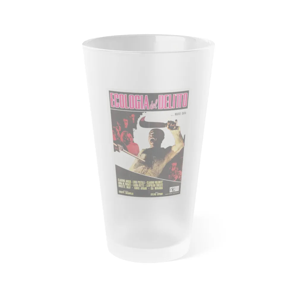 BAY OF BLOOD (ITALIAN) 4 1971 Movie Poster - Frosted Pint Glass 16oz-16oz-Frosted-Go Mug Yourself