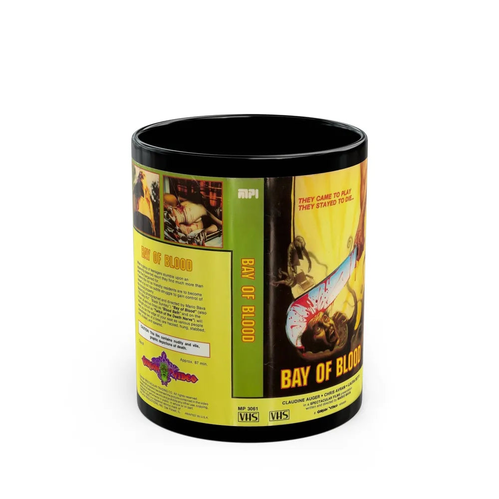 BAY OF BLOOD (VHS COVER) - Black Coffee Mug-11oz-Go Mug Yourself