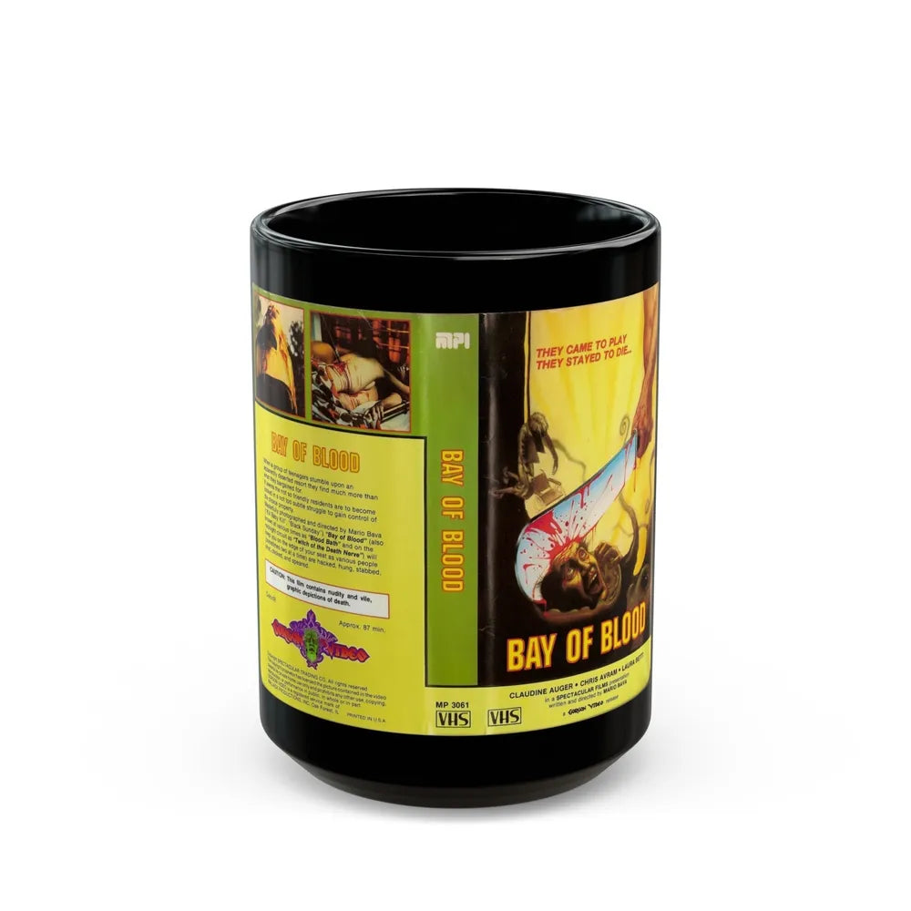 BAY OF BLOOD (VHS COVER) - Black Coffee Mug-15oz-Go Mug Yourself