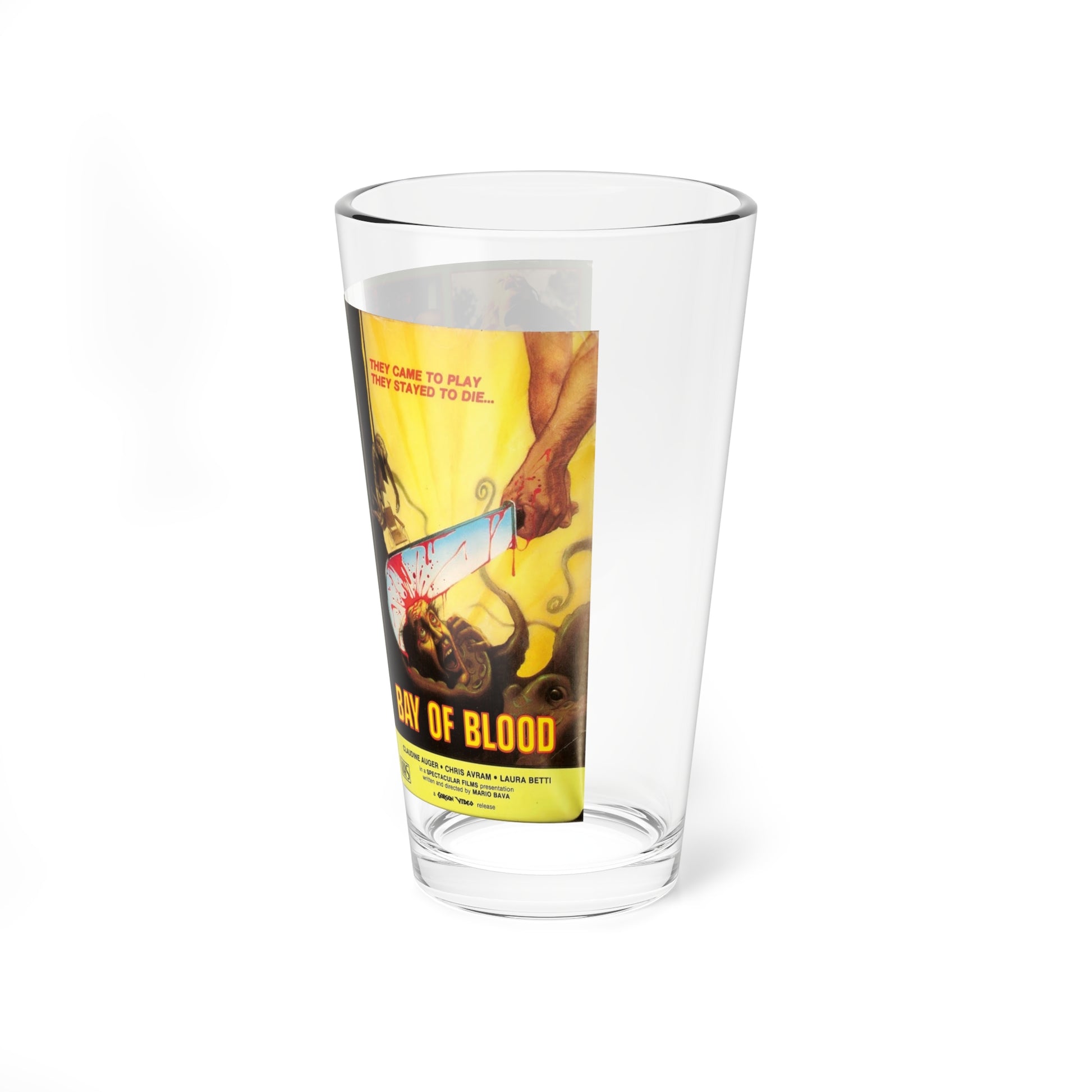 BAY OF BLOOD (VHS COVER) Pint Glass 16oz-Go Mug Yourself