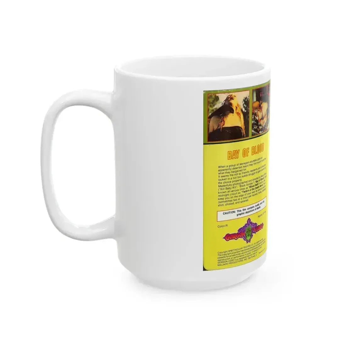 BAY OF BLOOD (VHS COVER) - White Coffee Mug - Go Mug Yourself