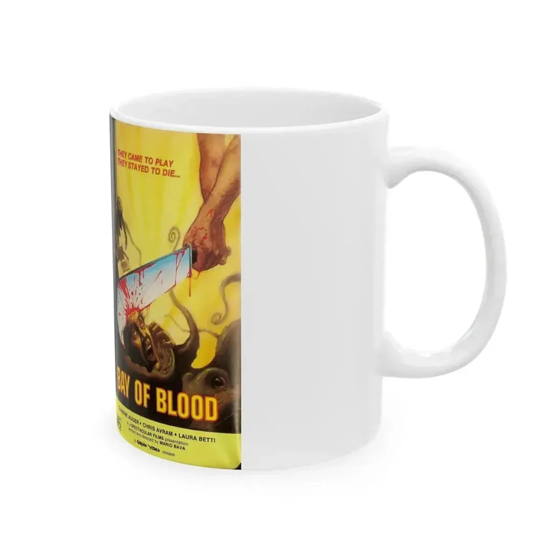 BAY OF BLOOD (VHS COVER) - White Coffee Mug - Go Mug Yourself