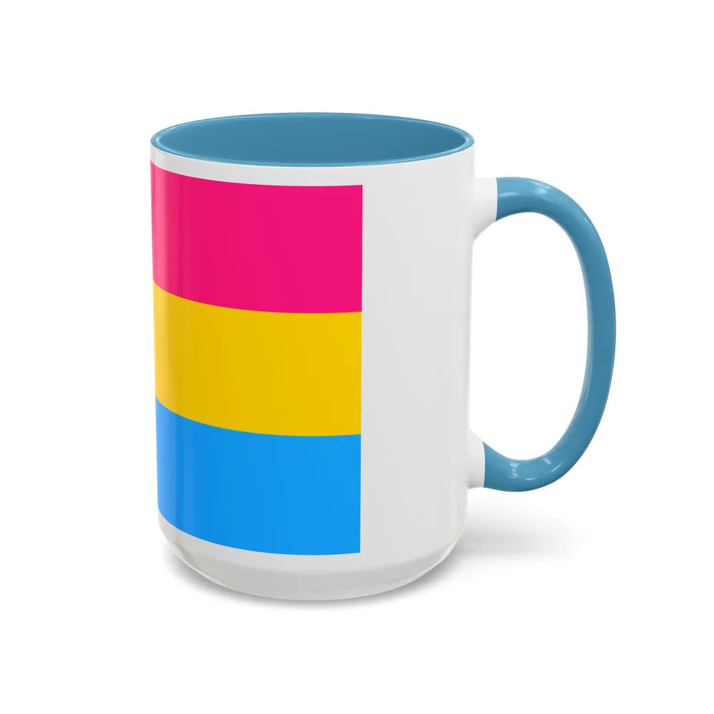 Pansexuality Pride Flag - Accent Coffee Mug-Go Mug Yourself