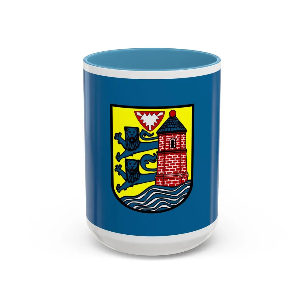 Flag of Flensburg Germany - Accent Coffee Mug-15oz-Light Blue-Go Mug Yourself