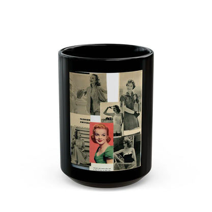 Leslie Parrish #85 (Vintage Female Icon) Black Coffee Mug-15oz-Go Mug Yourself