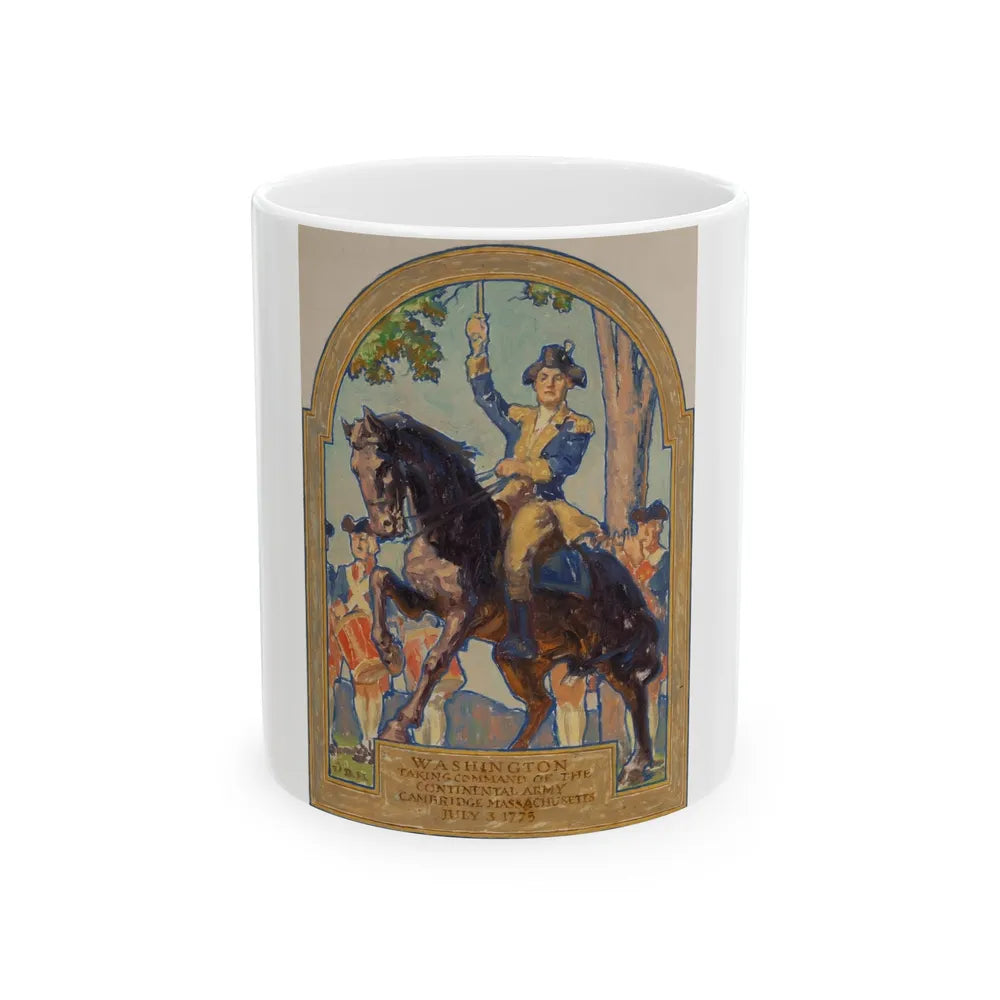 General Washington, magazine cover study - White Coffee Mug-11oz-Go Mug Yourself