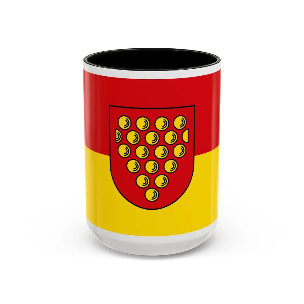 Flag of Bentheim Germany - Accent Coffee Mug-15oz-Black-Go Mug Yourself