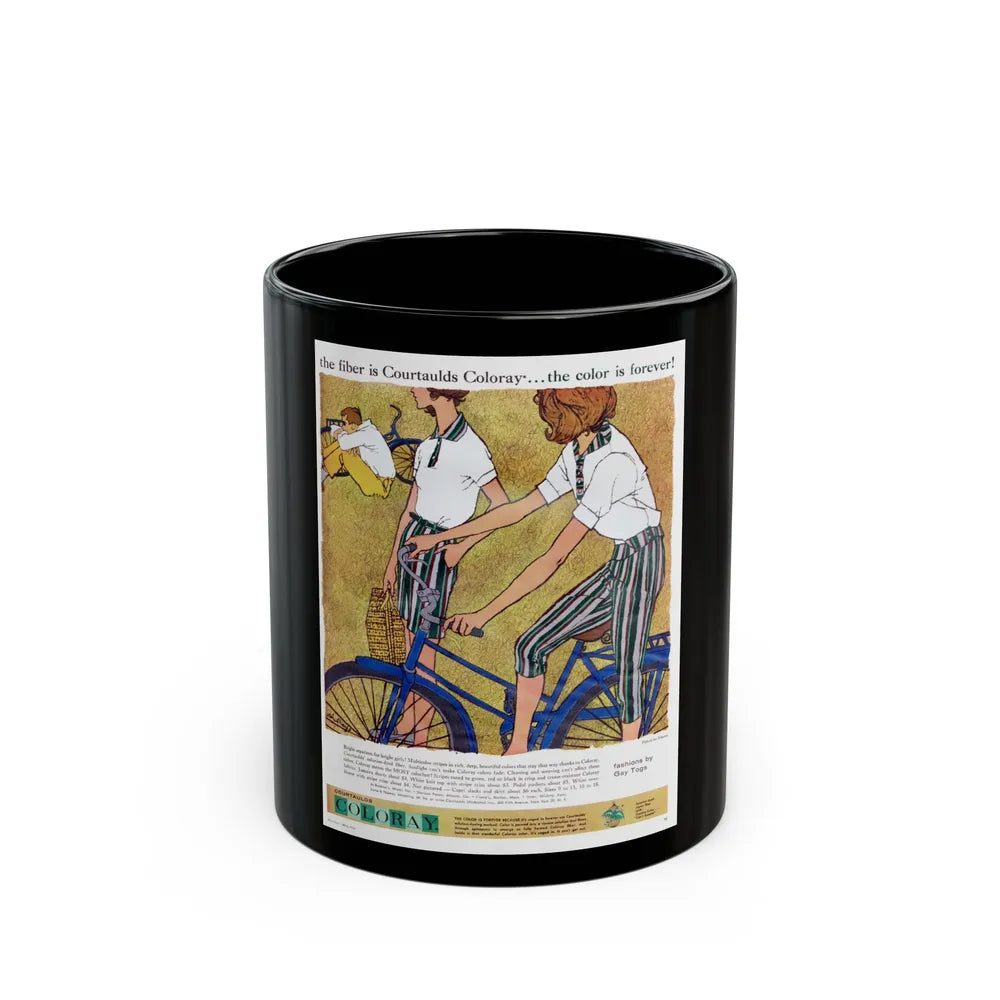 Coloray advertisement, Seventeen magazine, May 1958 - Black Coffee Mug-11oz-Go Mug Yourself