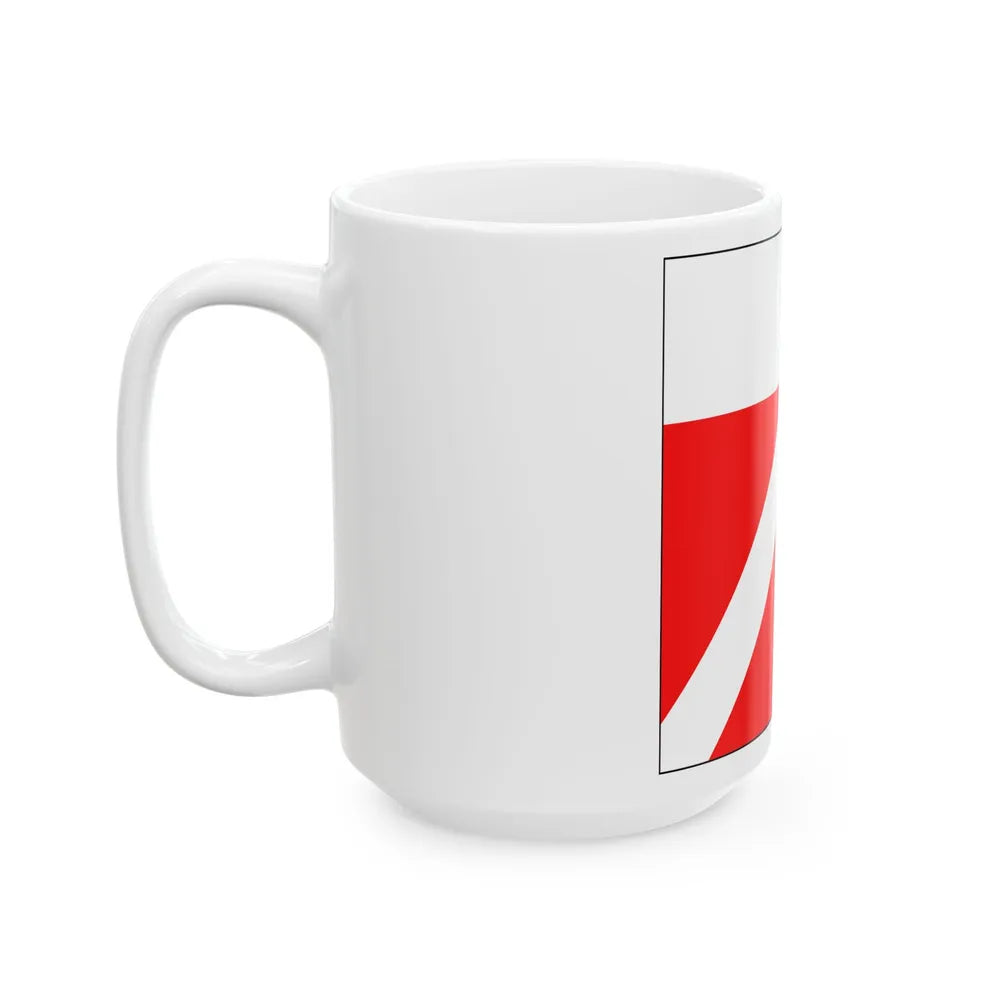 Flag of Yens Switzerland - White Coffee Mug-Go Mug Yourself