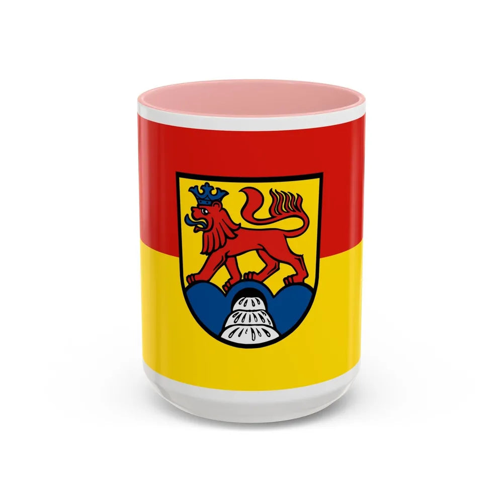 Flag of Calw Germany - Accent Coffee Mug-15oz-Pink-Go Mug Yourself