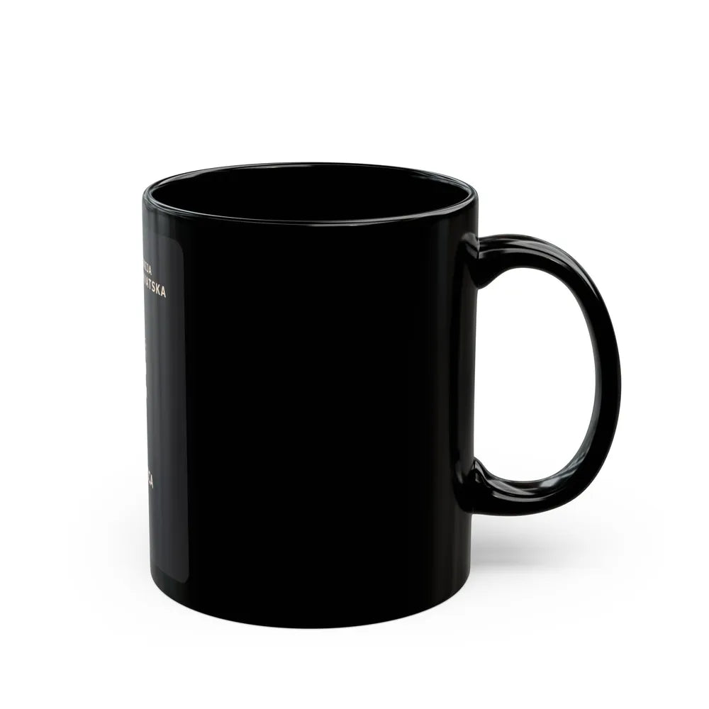 Croatia Passport - Black Coffee Mug-Go Mug Yourself