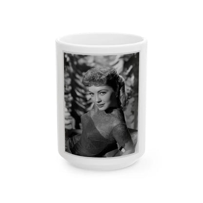 Lori Nelson #18 (Vintage Female Icon) White Coffee Mug-15oz-Go Mug Yourself