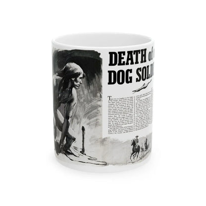 Death of a Dog Soldier, Valor magazine, November1968 - White Coffee Mug-11oz-Go Mug Yourself