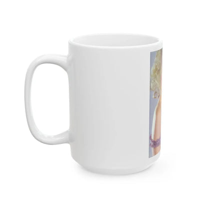 Linda Blair #187 - Topless (Vintage Female Icon) White Coffee Mug-Go Mug Yourself