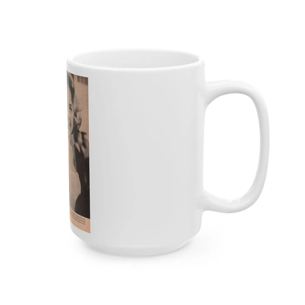 Terry Moore #575 - Magazine Page circa 50's (Vintage Female Icon) White Coffee Mug-Go Mug Yourself