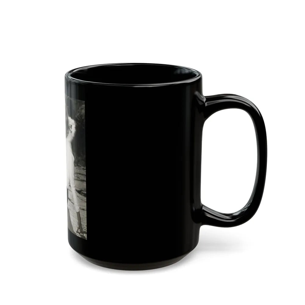 Eve Meyer #45 (Vintage Female Icon) Black Coffee Mug-Go Mug Yourself