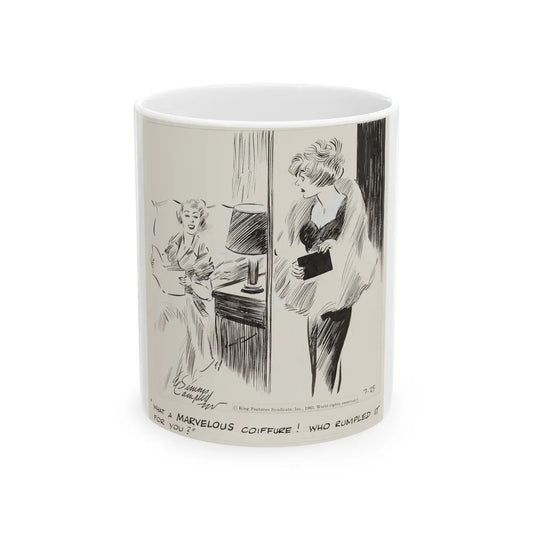 Cuties Daily Comic Strip, 1963 - White Coffee Mug-11oz-Go Mug Yourself