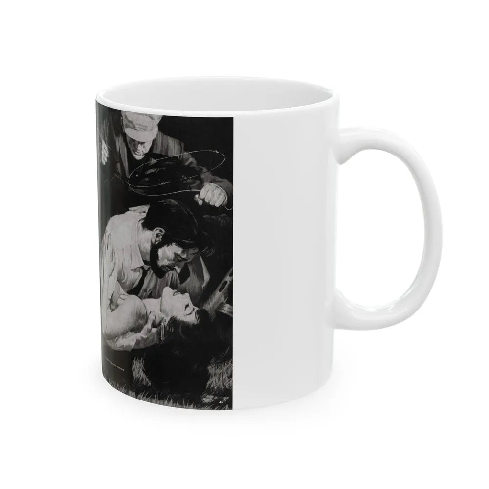 Cuba's Call Girl Guerilla, Adventure, December 1963 - White Coffee Mug-Go Mug Yourself