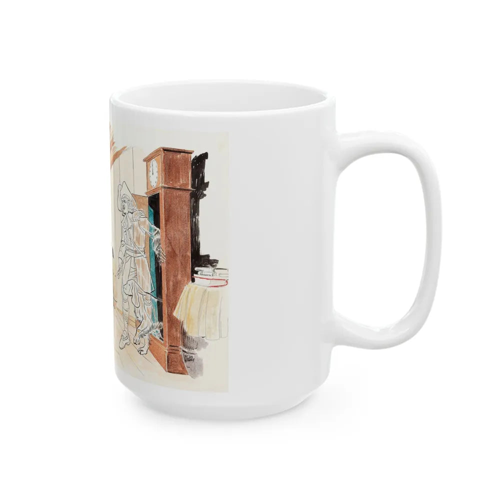 Concept art for The Funky Phantom by Doug Wildey, 1971 - White Coffee Mug-Go Mug Yourself