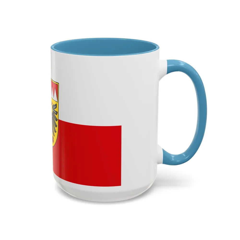 Flag of Ansbach Germany - Accent Coffee Mug-Go Mug Yourself